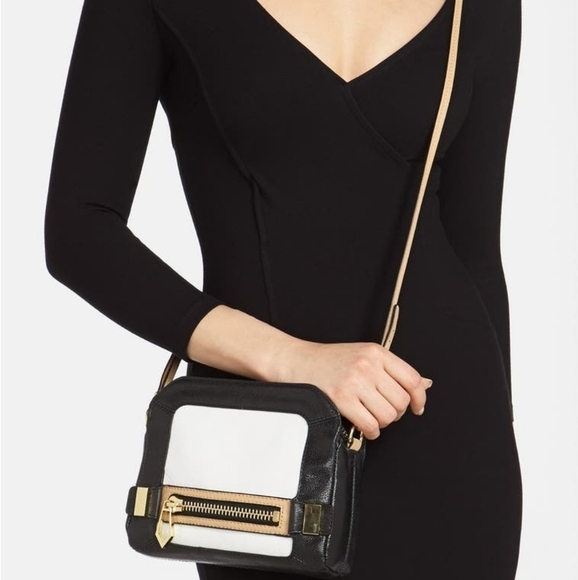 Botkier Honore crossbody In Black/White/Cream - Picture 3 of 9